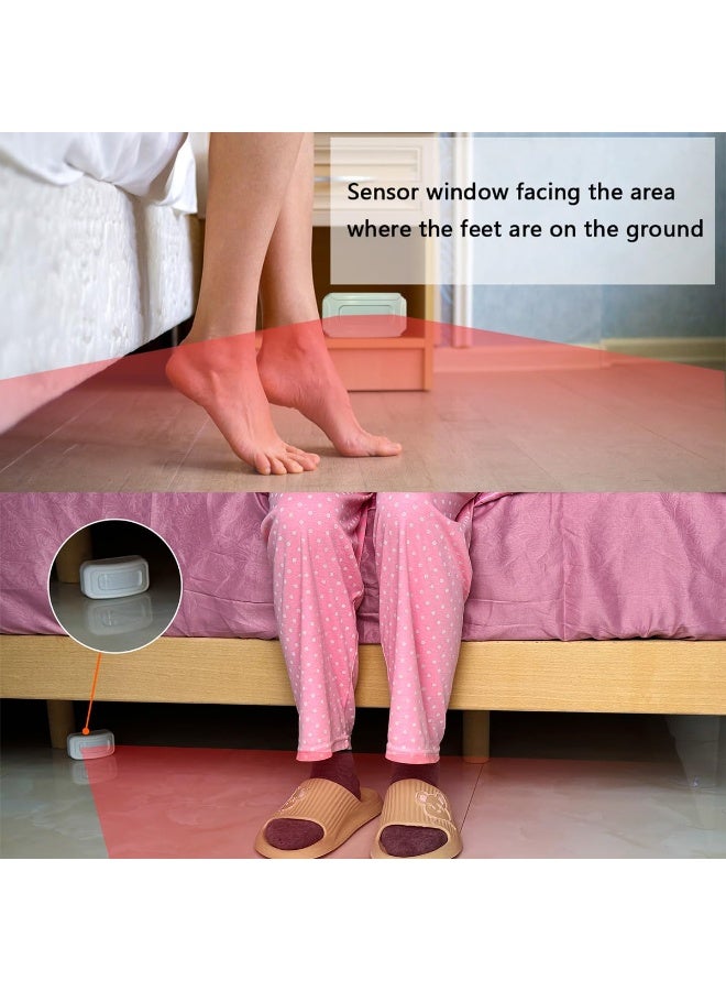 WALALLA Bed Alarm for Elderly Adults Wireless,Bed Sensor Alarm and Fall Prevention for Elderly/Dementia Patients and More,Caregiver Pager/ Motion Sensor Alarm with Vibration - Image 4