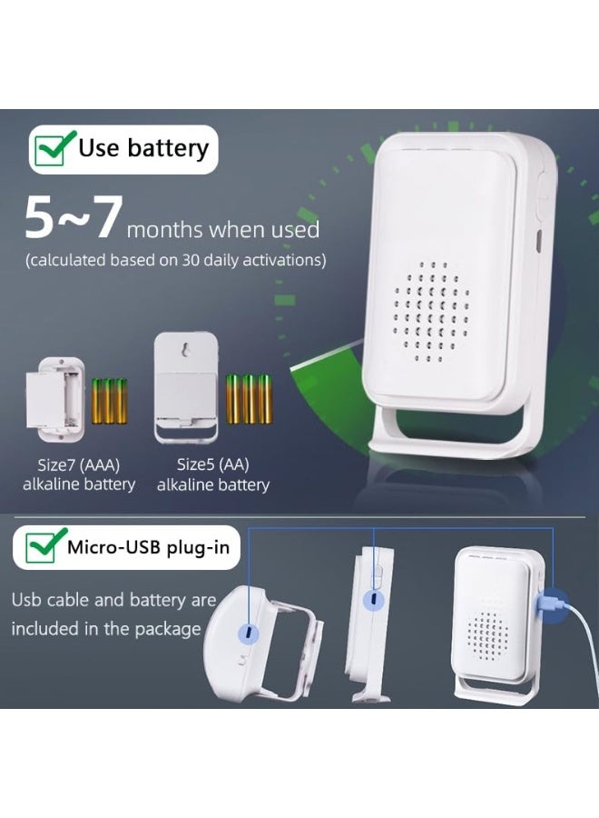 WALALLA Bed Alarm for Elderly Adults Wireless,Bed Sensor Alarm and Fall Prevention for Elderly/Dementia Patients and More,Caregiver Pager/ Motion Sensor Alarm with Vibration - Image 5