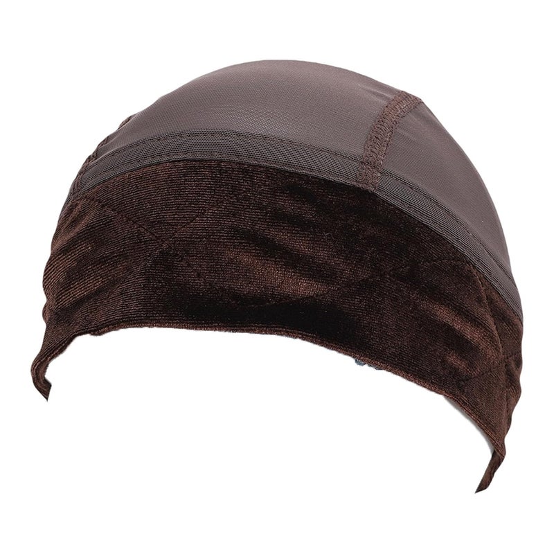 Brown Wig Grip Cap Non Slip Adjustable Fastener Breathable Mesh Liner For Lace Wigs - Image 1
