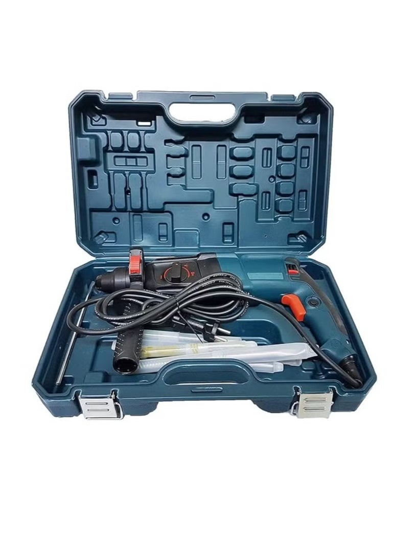 BOSS NEO POWER Rotary Hammer Drill with Dual Drill Modes, 360° Rotating Auxiliary Handle, 26mm SDS-Plus, Concrete Power Tools with Case  - Image 2