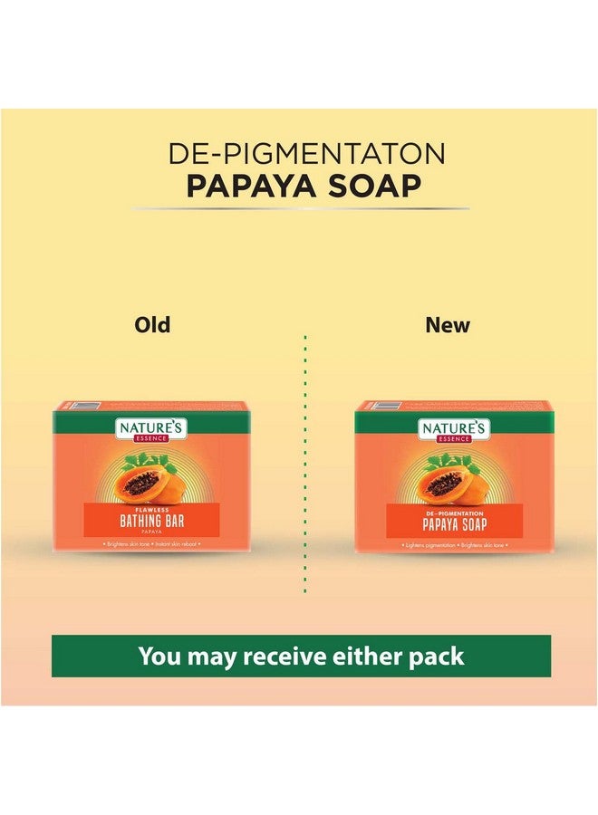 Nature's Essence NATURES ESSENCE De-Pigmentation Papaya Soap | Soap For Bath, 225Gm, Pack Of 3 - Image 2
