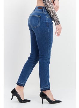 Zero Women Regular Fit Washed Denim Jeans, Blue  - Image 2