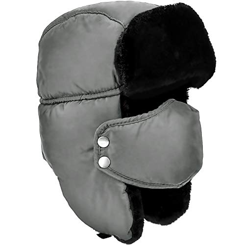 DOXHAUS Unisex Winter Trooper Trapper Hat Warm Hats Hunting Hat with Ear Flaps - Image 1