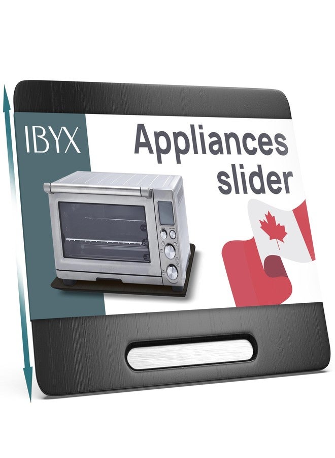 Ibyx Elegant Sliding Tray for Your Coffee Maker & Heavy Kitchen Appliances - Sturdy, Slides Easily from Under The Cabinet - Rolling Appliance Tray for Countertop with Wheels 13"X10.5" - Image 1