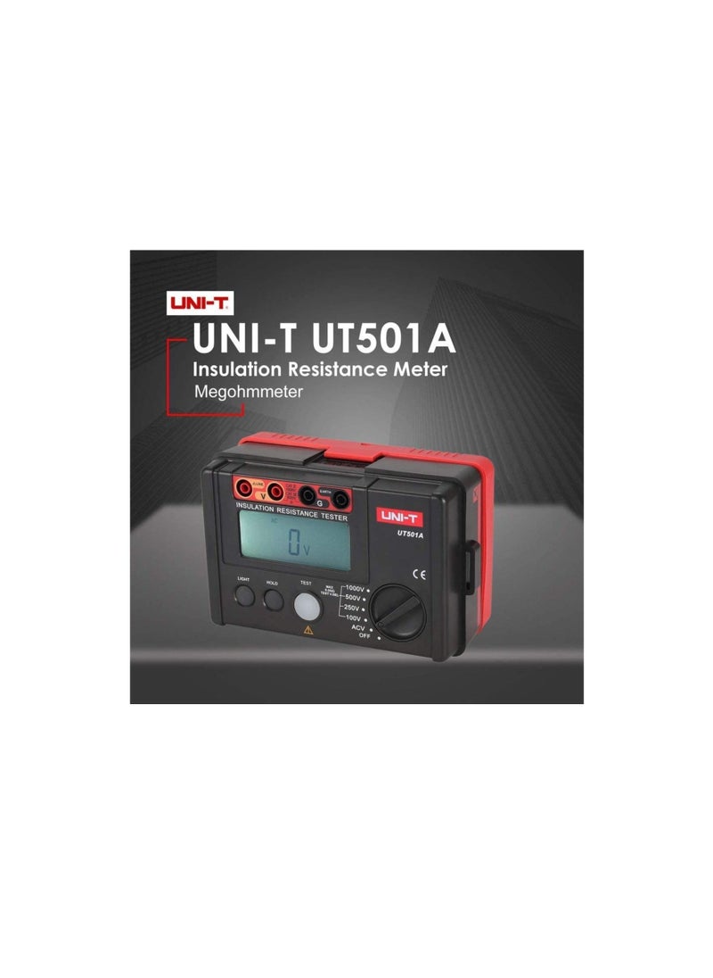 UNI-T UNI-T UT501A 1000V Insulation Resistance Meter Ground Tester Megohmmeter Voltmeter w/LCD Backlight  - Image 2