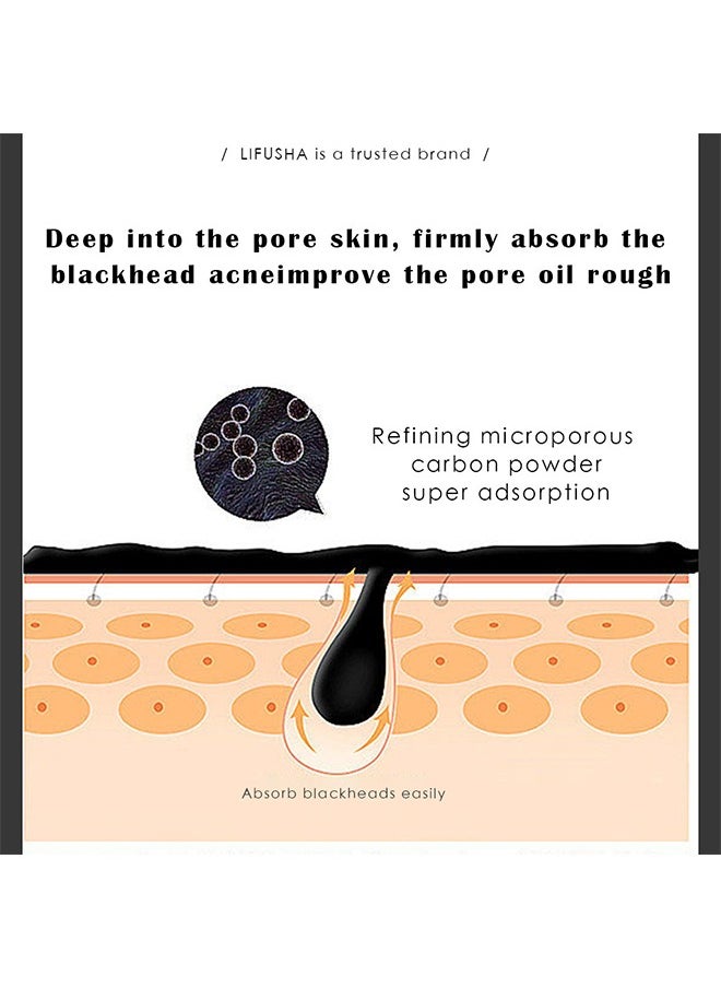 LIFUSHA - Bamboo Charcoal Black Mask - Blackhead Remover Pore Shrink Blackhead Peeling Deep Pore Cleansing Tool Skin Care Product - Image 1
