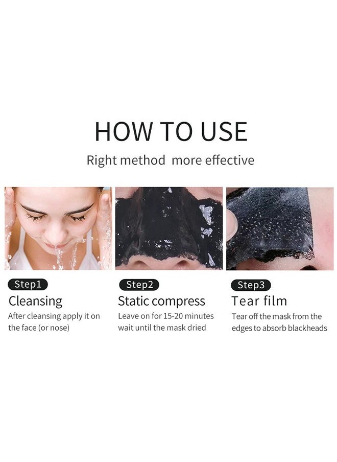 LIFUSHA - Bamboo Charcoal Black Mask - Blackhead Remover Pore Shrink Blackhead Peeling Deep Pore Cleansing Tool Skin Care Product - Image 1