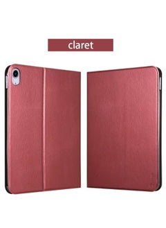 Case Compatible with Samsung Galaxy Tab T510/T515 smart case with Stand Ultra Thin Matt Back Cover (Claret)