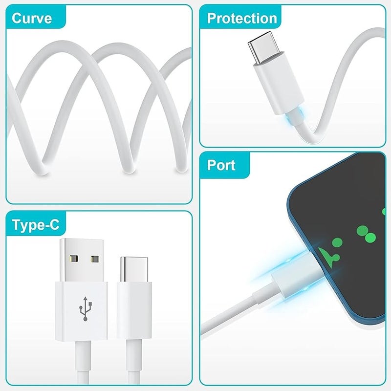 USB C Charger Cable 2Pack 6FT/1.8M USB to USBC Cable Type C Charger Fast Charging Compatible for iphone 17 16 15 Pro, Samsung Galaxy, iPad Pro, MacBook Pro, and More - Image 3