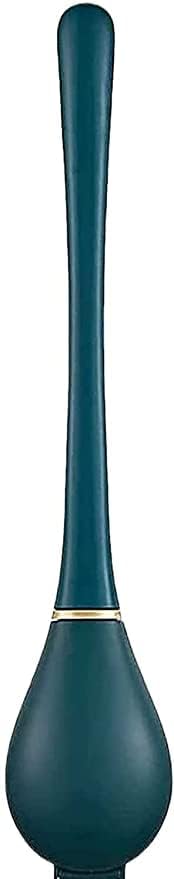 SANGOZ Toilet Brush with Hard Plastic Holder Comes with Slim Flex Brush Set, No-Slip Long Handle Soft Silicone Bristles Brush Ideal for Home and Kitchen Tiles Cleaning - Image 1