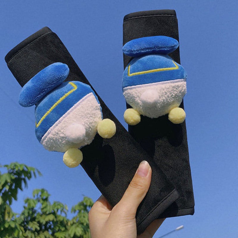 Car Seat Belt Cushion Soft Plush Shoulder Pad with Cute Duck Shape for Car Interior - Easy to Install Protective Seat Belt Cover for Long Drives - Image 3