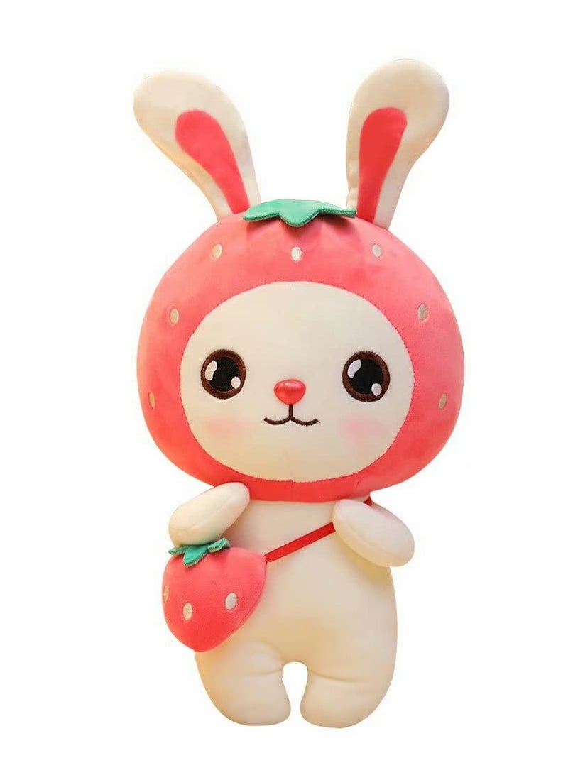 Bunny Plush Pillow Toy Bunny Stuffed Strawberry Bunny Animal Fruit plushie Pineapple Bunny Rabbit plushies Toys Gifts for Kids Girls boy Small Large with Long Ears 11.8'' - Image 1