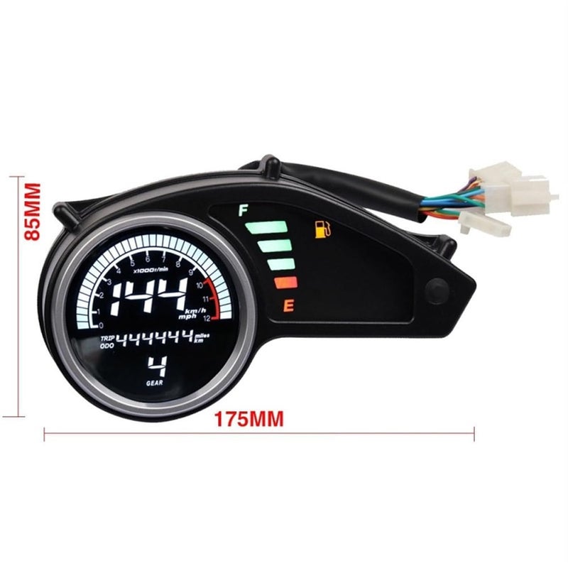 DEMULAX Motorcycle Speedometer Digital Odometer - Image 2