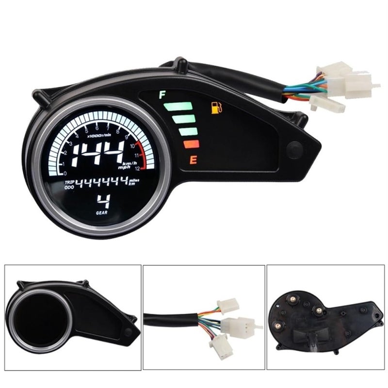 DEMULAX Motorcycle Speedometer Digital Odometer - Image 4