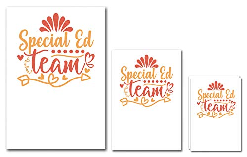 UDNAG Untearable Waterproof Stickers 155GSM 'Teacher Student | Special ed Team Copy' A4 x 1pc, A5 x 1pc & A6 x 2pc - Image 3