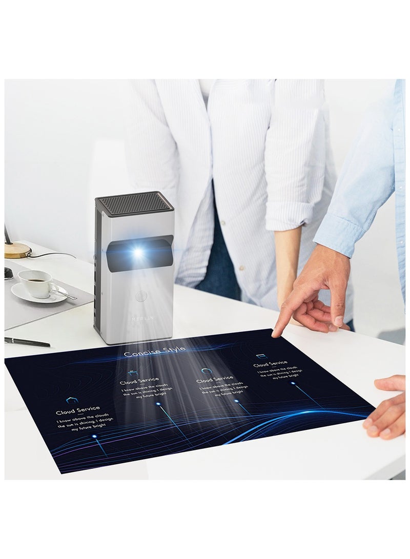 Merlin UltraCast Short Throw Projector | 1920x1080p Full HD, 300” Display, DLP by Texas Instruments, Built-in 2x5W Bluetooth Speakers, Auto Keystone, Screen Mirroring, 3.5mm Audio Out - Image 4