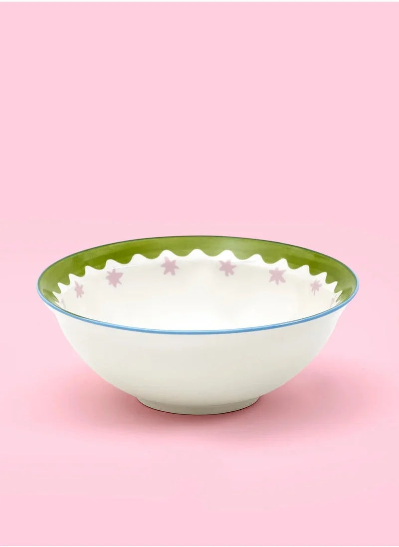 اليانور بومر Eleanor Bowmer Electric Coast Pink Star Cereal Bowl