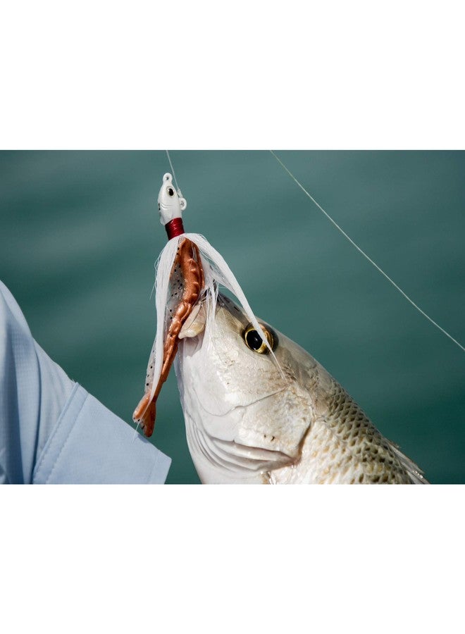 Berkley Gulp! Shrimp Saltwater Fishing Soft Bait, Pearl White/Chartreuse, 3in - Image 4