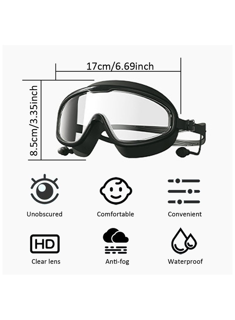 نظارات سباحة مضادة للضباب ومقاومة للأشعة فوق البنفسجية للبالغين الرجال النساء الشباب - Image 3