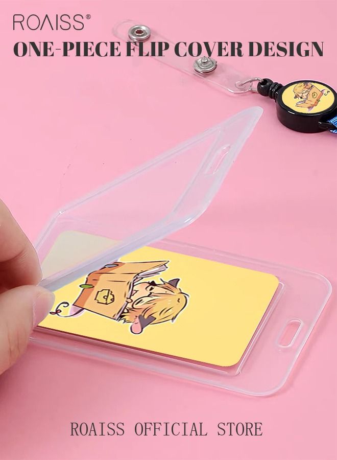 رويس حامل بطاقة الحبل القابل للسحب مشبك لطيف سهل السحب للتحكم في وصول الطلاب / النقل / مترو الأنفاق / العمل / الوجبة / بطاقة الهوية / بطاقة الهوية - Image 3