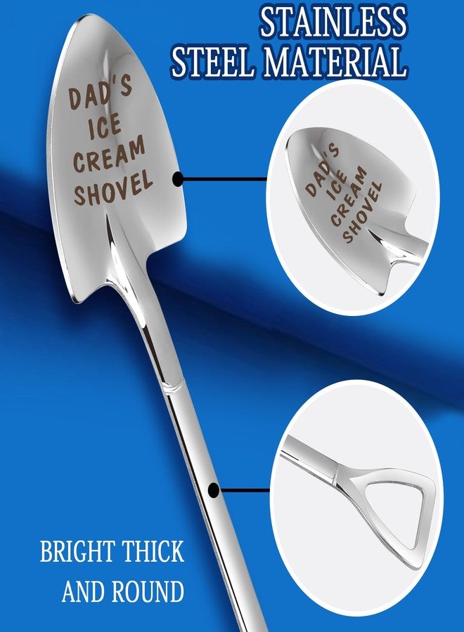 stormroo Dad Gifts - Gifts for dad from Daughter. Father Day Gifts for dad Ice Cream Spoon Scoop for Ice Cream Lovers, Father birthday Gifts Funny Engraved Stainless Steel Shovel - Image 4