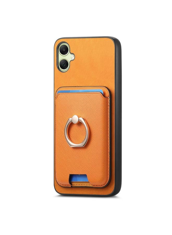 S-TOP Case For Samsung Galaxy XCover 7 Retro Cross Leather Ring Vertical Insert Card Bag MagSafe Phone Case - Image 2
