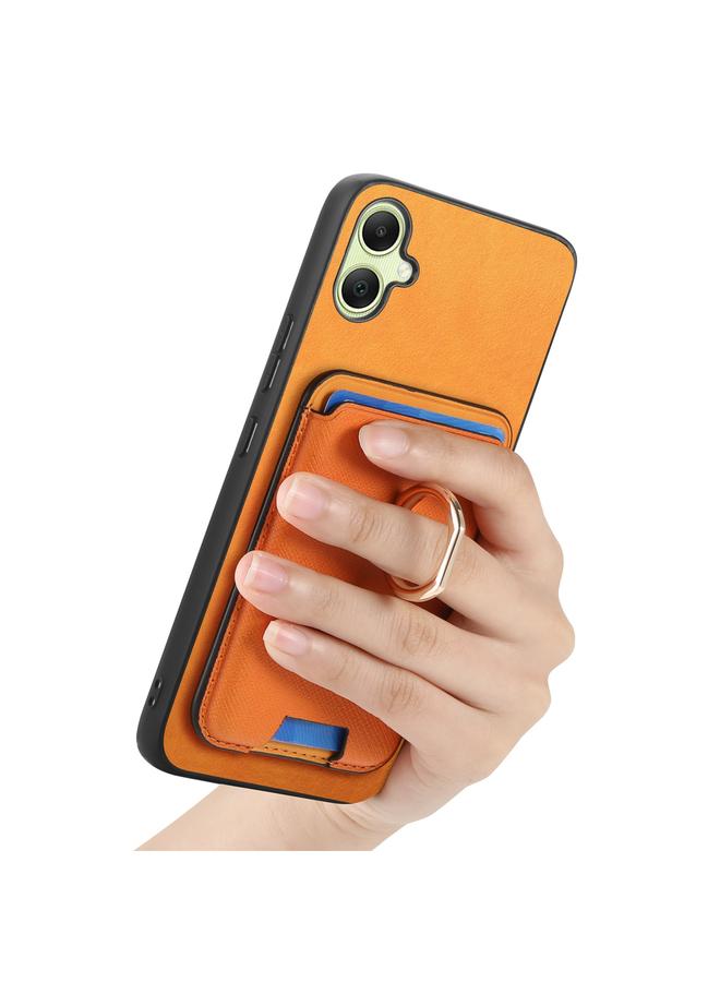 S-TOP Case For Samsung Galaxy XCover 7 Retro Cross Leather Ring Vertical Insert Card Bag MagSafe Phone Case - Image 5