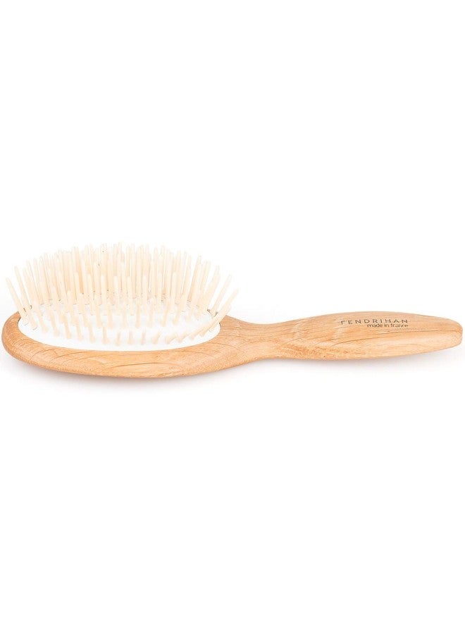 Fendrihan Pneumatic Oak Wood Hairbrush with Wooden Pins 9 Inches (Made in France) - Image 4