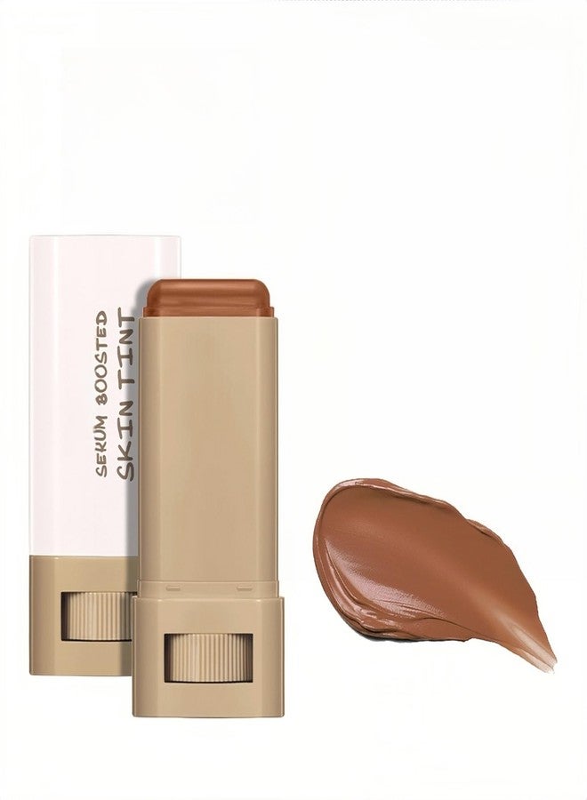 Melemando 6 Colors Foundation Stick Serum Boosted Skin Concealer, Moisturizing Serum Lightweight Contour Foundation Face Stick for Women (03) - Image 1