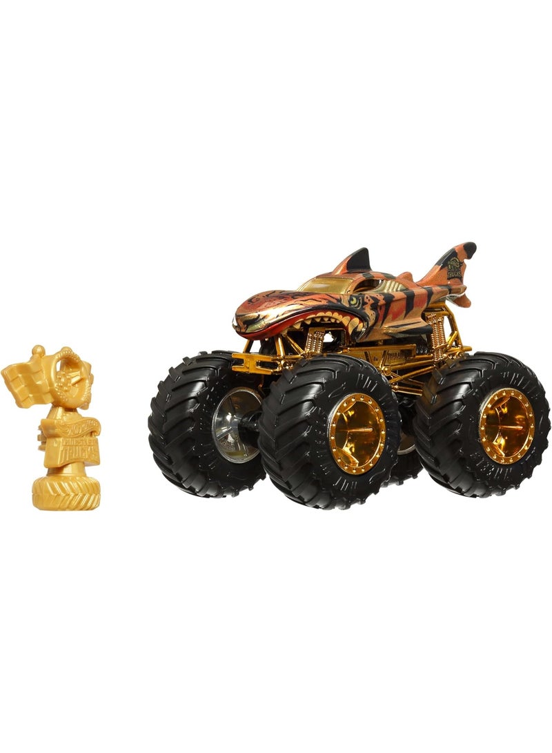 Hot Wheels شاحنة الوحش 1:64 مقياس بيغ فوت أبطال الكأس - قطعة واحدة فقط، متنوعة - Image 1