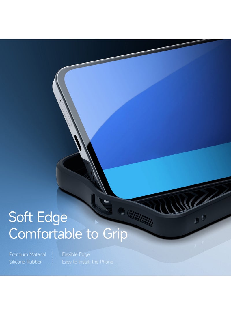 دوكس دوتشيز ايمو جراب لموبايل شاومي ريدمي نوت 13 4 جي جراب نحيف وشفاف مطفي مصنع من البولي يوريثين الحراري بولي كربونات البولي بروبلين سيليكون - اسود - Image 4