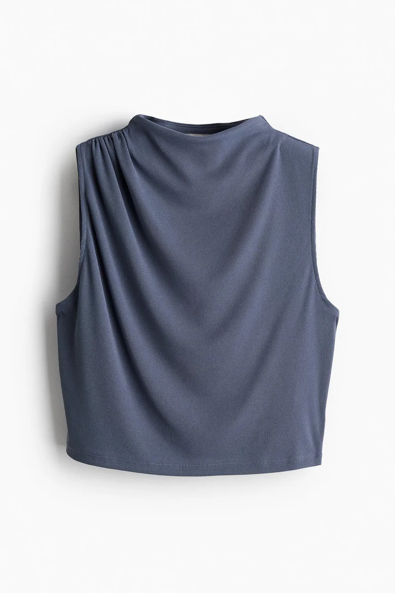 اتش اند ام Ribbed Turtleneck Top