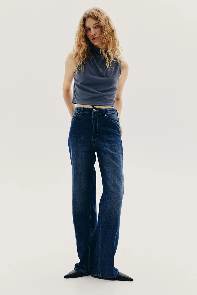 اتش اند ام Ribbed Turtleneck Top