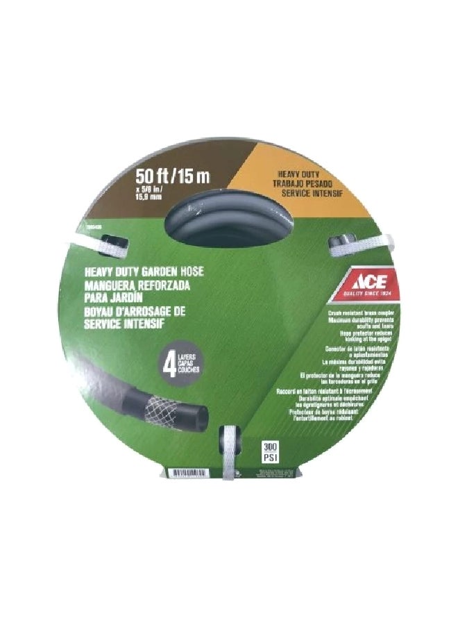 High-Quality Heavy-Duty Reinforced Garden Hose Grey 50 Feet 7695406