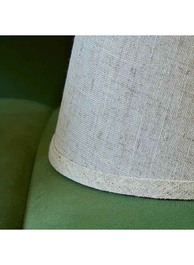 Handmade Fabric Lampshade Modern Farmhouse Beige Burlap Texture 1pc - Image 5