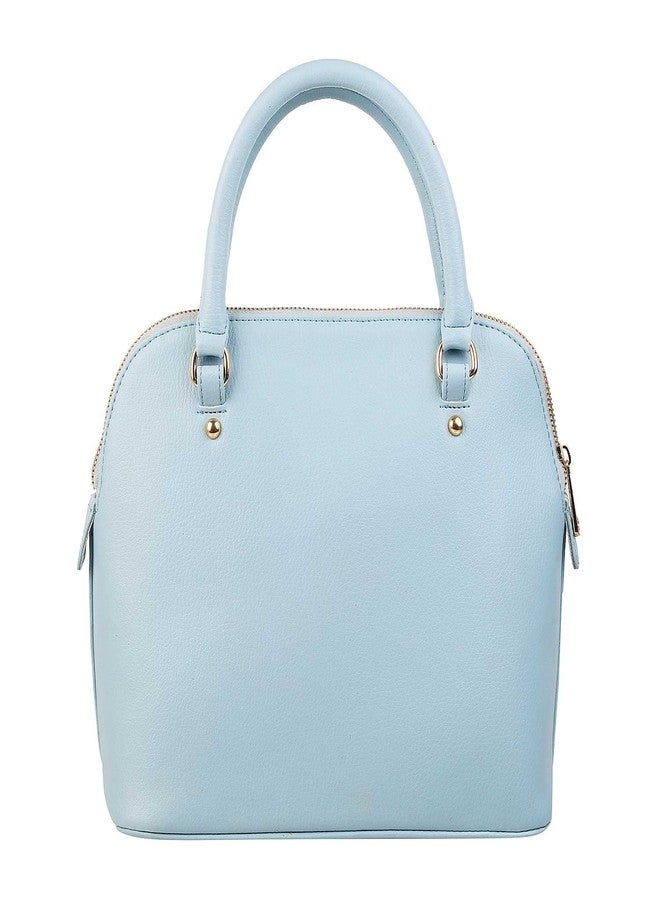 Mochi Women Dome Satchel Bags | Ladies Handbag (66-8133-Light Blue) - Image 3