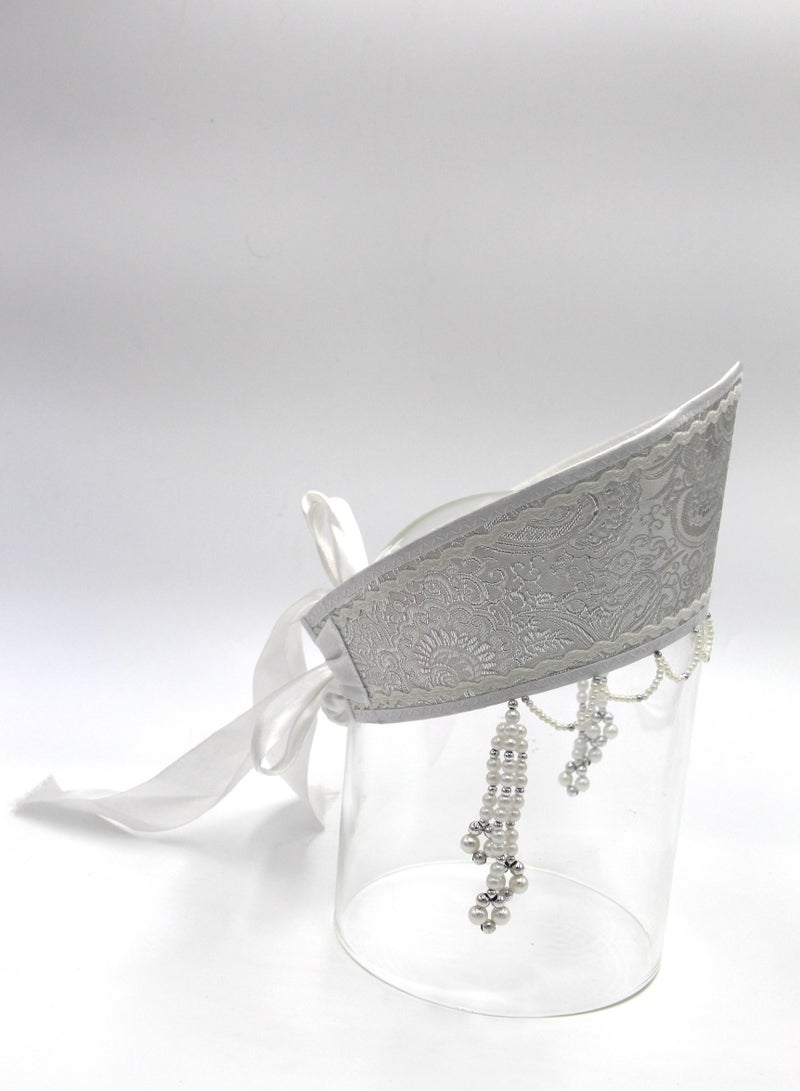 D'Daniela دي دانييلا - غطاء رأس تقليدي نسائي كوكوشنيك - فضي - Image 3