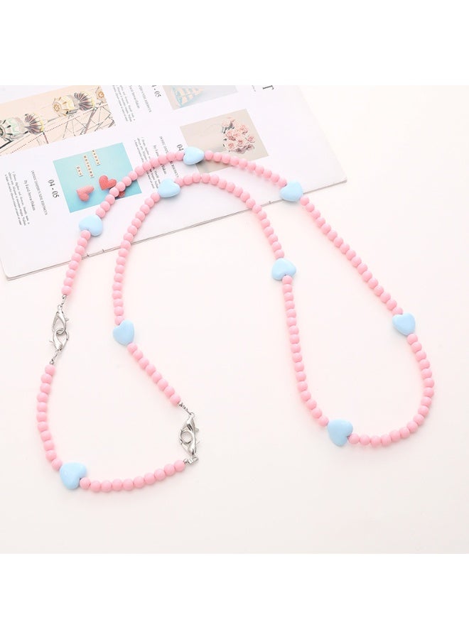 NIBEMINENT Phone Charm/ Chain Strap for Women Girls, Love Decoration Cell Phone Case Lanyard Wrist Strap