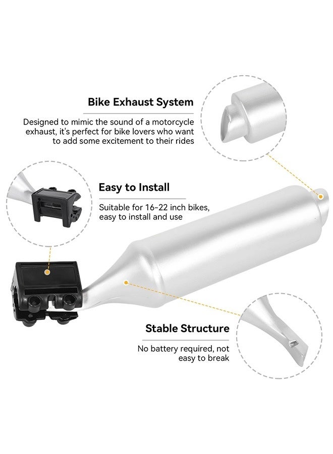 ShebSheb Bike Turbo Exhaust Pipe, 6 Different Turbo Motorcycle Sound Effects Bicycle MTB Road Bike Exhaust Pipe,6 Card Patterns Randomly - Image 2