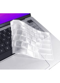 Generic Transparent Silicone Keyboard Cover Skin for MacBook Air 13.6 Inch A2681 M2 Chip/MacBook Pro 14 Inch Model A2442 M1 Pro/Max & MacBook Pro 16 Inch Model A2485 M1 Pro Max Chip US Layout  - Image 4