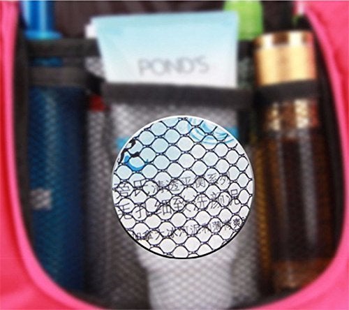 Anugrah Mart Toiletry Bag Multifunction Cosmetic Bag Portable Makeup Pouch Waterproof Travel Hanging Organizer Bag for Women Girls - Image 4