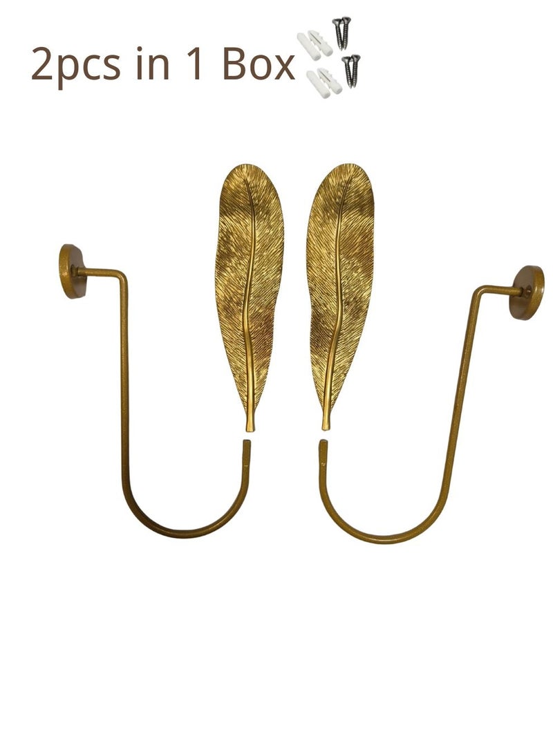 QBAID مساند ستائر عدد 2 – خطافات جدارية لتثبيت الستائر وإضفاء لمسة ديكور أنيقة - Image 4