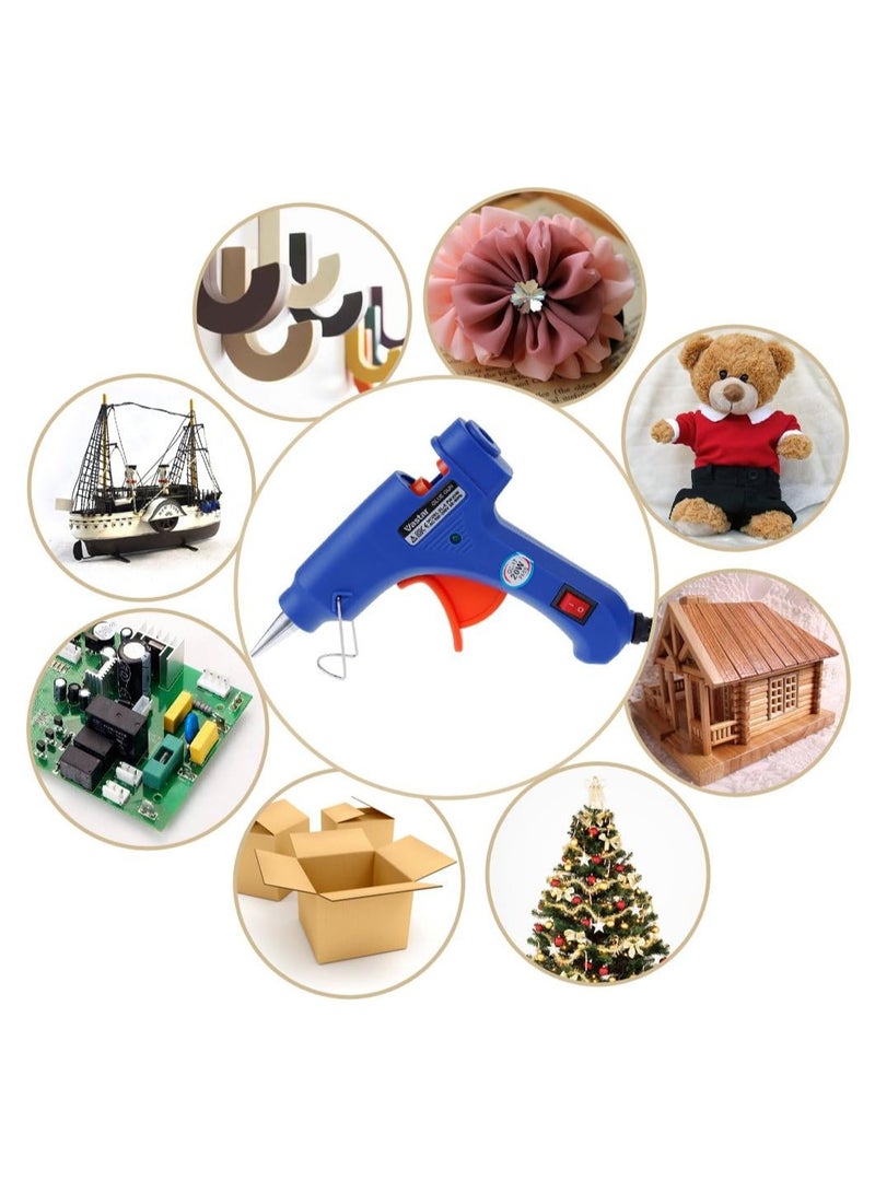 1 Set 20W Hot Melt Glue Gun with 10 Glue Sticks, Industrial Craft Mini Gun, Thermoelectric Heating Temperature Tool for DIY Jewelry Making, Kids Toy Making (White - EU) - Image 3
