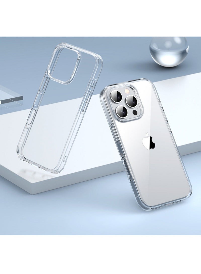 CoomBe Classic Series Phone Case Military-Grade Protection Scratch-Resistant Back Phone Cover for iPhone 16 Pro Max Clear - Image 3