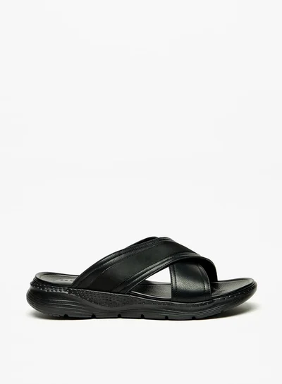 Le Confort Men's Cross Strap Slip-On Sandals