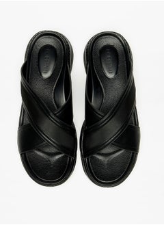 Le Confort صندل رجالي سهل الارتداء بحزام متقاطع  - Image 2