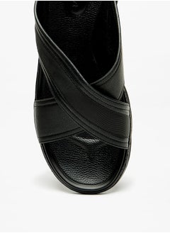 Le Confort صندل رجالي سهل الارتداء بحزام متقاطع  - Image 4