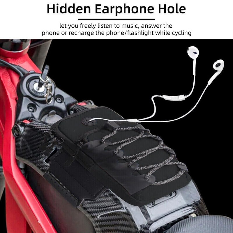 FITALA Motorcycle Handlebar Storage Bag with USB Charging Port, Waterproof Pouch for Sur-ron Light Bee X Segway, Black - Image 5