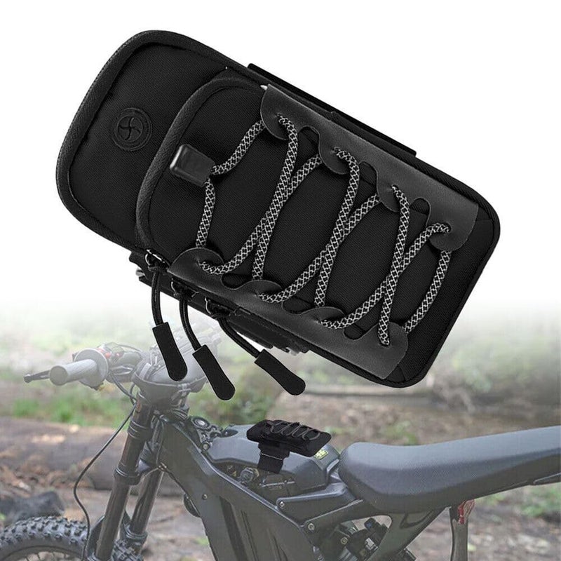 FITALA Motorcycle Handlebar Storage Bag with USB Charging Port, Waterproof Pouch for Sur-ron Light Bee X Segway, Black - Image 4