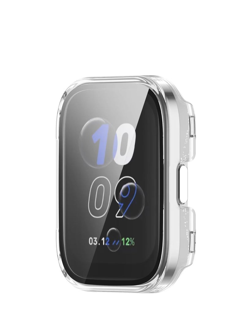 Generic - Compatible with Amazfit Bip5 Unity PC + Tempered Glass to Protect the Screen Anti/Fall All/Inclusive Watch Compatible with Amazfit Bip5 Unity (Transparent) - Image 1